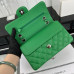 Chanel Classic Flap New Medium Size 23cm Caviar Leather Silver Hardware Shoulder Bag Handbag Purse A1117