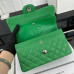 Chanel Classic Flap New Medium Size 23cm Caviar Leather Silver Hardware Shoulder Bag Handbag Purse A1117
