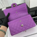 Chanel Classic Flap New Medium Size 23cm Caviar Leather Silver Hardware Shoulder Bag Handbag Purse A1117
