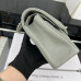 Chanel Classic Flap New Medium Size 23cm Caviar Leather Silver Hardware Shoulder Bag Handbag Purse A1117 Chanel Classic Flap New Medium Size 23cm Caviar Leather Silver Hardware Shoulder Bag Handbag Purse A1117