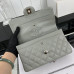 Chanel Classic Flap New Medium Size 23cm Caviar Leather Silver Hardware Shoulder Bag Handbag Purse A1117 Chanel Classic Flap New Medium Size 23cm Caviar Leather Silver Hardware Shoulder Bag Handbag Purse A1117
