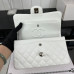 Chanel Classic Flap New Medium Size 23cm Caviar Leather Silver Hardware Shoulder Bag Handbag Purse A1117 Chanel Classic Flap New Medium Size 23cm Caviar Leather Silver Hardware Shoulder Bag Handbag Purse A1117