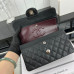 Chanel Classic Flap New Medium Size 23cm Caviar Leather Silver Hardware Shoulder Bag Handbag Purse A1117 Chanel Classic Flap New Medium Size 23cm Caviar Leather Silver Hardware Shoulder Bag Handbag Purse A1117