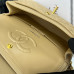 Chanel Classic Flap New Medium Size 23cm Caviar Leather Gold Hardware Shoulder Bag Handbag Purse A1117