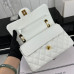 Chanel Classic Flap New Medium Size 23cm Caviar Leather Gold Hardware Shoulder Bag Handbag Purse A1117