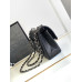 Chanel Classic Flap New Medium Size 23cm Caviar Leather Silver Hardware Shoulder Bag Handbag Purse A1117