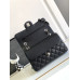 Chanel Classic Flap New Medium Size 23cm Caviar Leather Silver Hardware Shoulder Bag Handbag Purse A1117