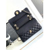 Chanel Classic Flap New Medium Size 23cm Caviar Leather Gold Hardware Shoulder Bag Handbag Purse A1117