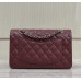Chanel Classic Flap New Medium Size 23cm Caviar Leather Silver Hardware Shoulder Bag Handbag Purse A1117 Chanel Classic Flap New Medium Size 23cm Caviar Leather Silver Hardware Shoulder Bag Handbag Purse A1117