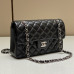 Chanel Classic Flap New Medium Size 23cm Lambskin Silver Hardware Shoulder Bag Handbag Purse A1117 Chanel Classic Flap New Medium Size 23cm Lambskin Silver Hardware Shoulder Bag Handbag Purse A1117