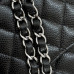 Chanel Classic Flap New Medium Size 23cm Caviar Leather Silver Hardware Shoulder Bag Handbag Purse A1117 Chanel Classic Flap New Medium Size 23cm Caviar Leather Silver Hardware Shoulder Bag Handbag Purse A1117