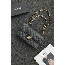 Chanel Classic Flap New Medium Size 23cm Caviar Leather Gold Hardware Shoulder Bag Handbag Purse A1117 Chanel Classic Flap New Medium Size 23cm Caviar Leather Gold Hardware Shoulder Bag Handbag Purse A1117