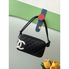 Chanel Cambon Shoulder Bag Handbag Purse AS6328
