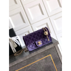 Chanel 25B Claasic Flap with Ball Large 20cm Shoulder Bag Handbag Purse AS1787