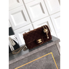 Chanel 25B Claasic Flap with Ball Large 20cm Shoulder Bag Handbag Purse AS1787