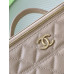 Chanel Top Handle 25C Cosmetic Bag Purse Handbag AP4404