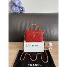 Chanel Top Handle Cosmetic Bag Purse Handbag 96161