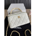 Chanel Top Handle Cosmetic Bag Purse Handbag 96161 Chanel Top Handle Cosmetic Bag Purse Handbag 96161