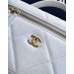 Chanel Top Handle 25k Cosmetic Bag Purse Handbag CHBAV46