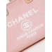Chanel Deauville Canvas Tote Medium size Shoulder Bag Handbag AS3257