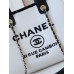 Chanel Deauville Canvas Tote Medium size Shoulder Bag Handbag AS3257
