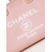 Chanel Deauville Canvas Tote Medium size Shoulder Bag Handbag AS3257