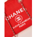 Chanel Deauville Canvas Tote Medium size Shoulder Bag Handbag AS3257