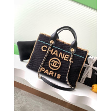 Chanel Deauville Tote Medium size Shoulder Bag Handbag AS3257