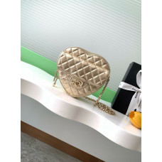 Chanel 25B Heart Large Size 18cm Shoulder Bag Handbag Purse AS3191