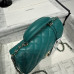 Chanel small Classic Flap with Handle Lambskin Green Gold Hardware Top Handle Shoulder Bag AS2431