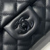Chanel small Classic Flap with Handle Lambskin Black Black Hardware Top Handle Shoulder Bag AS2431 Chanel small Classic Flap with Handle Lambskin Black Black Hardware Top Handle Shoulder Bag AS2431