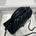 Chanel small Classic Flap with Handle Lambskin Black Black Hardware Top Handle Shoulder Bag AS2431 Chanel small Classic Flap with Handle Lambskin Black Black Hardware Top Handle Shoulder Bag AS2431