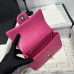 Chanel small Classic Flap with Handle Lambskin Hot Pink Gold Hardware Top Handle Shoulder Bag AS2431 Chanel small Classic Flap with Handle Lambskin Hot Pink Gold Hardware Top Handle Shoulder Bag AS2431