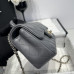 Chanel small Classic Flap with Handle Lambskin Grey Gold Hardware Top Handle Shoulder Bag AS2431 Chanel small Classic Flap with Handle Lambskin Grey Gold Hardware Top Handle Shoulder Bag AS2431