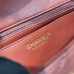 Chanel small Classic Flap with Handle Lambskin Dark Red Gold Hardware Top Handle Shoulder Bag AS2431 Chanel small Classic Flap with Handle Lambskin Dark Red Gold Hardware Top Handle Shoulder Bag AS2431