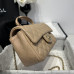 Chanel small Classic Flap with Handle Lambskin Camel Gold Hardware Top Handle Shoulder Bag AS2431 Chanel small Classic Flap with Handle Lambskin Camel Gold Hardware Top Handle Shoulder Bag AS2431