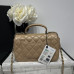 Chanel small Classic Flap with Handle Lambskin Camel Gold Hardware Top Handle Shoulder Bag AS2431 Chanel small Classic Flap with Handle Lambskin Camel Gold Hardware Top Handle Shoulder Bag AS2431