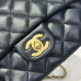 Chanel small Classic Flap with Handle Lambskin Black Gold Hardware Top Handle Shoulder Bag AS2431 Chanel small Classic Flap with Handle Lambskin Black Gold Hardware Top Handle Shoulder Bag AS2431
