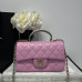 Chanel small Classic Flap with Handle Lambskin Gold Hardware Top Handle Shoulder Bag AS2431 Chanel small Classic Flap with Handle Lambskin Gold Hardware Top Handle Shoulder Bag AS2431