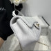 Chanel small Classic Flap with Handle Lambskin White Gold Hardware Top Handle Shoulder Bag AS2431 Chanel small Classic Flap with Handle Lambskin White Gold Hardware Top Handle Shoulder Bag AS2431