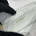 Chanel small Classic Flap with Handle Lambskin White Gold Hardware Top Handle Shoulder Bag AS2431 Chanel small Classic Flap with Handle Lambskin White Gold Hardware Top Handle Shoulder Bag AS2431