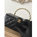 Chanel Vintage big Cosmetic Bag Shoulder Bag Handbag A2226