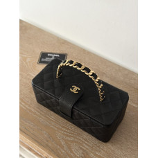 Chanel Vintage big Cosmetic Bag Shoulder Bag Handbag A2226