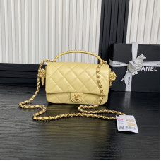 Chanel 25C Large Flap Top Handle Bag Shoulder Bag Handbag AS5317
