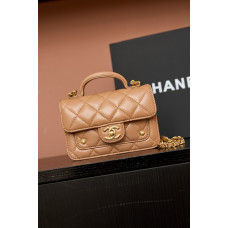 Chanel 25B Small Flap Top Handle Bag Shoulder Bag Handbag 4675