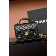 Chanel 25B Small Flap Top Handle Bag Shoulder Bag Handbag 4675