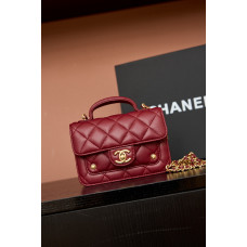 Chanel 25B Small Flap Top Handle Bag Shoulder Bag Handbag 4675
