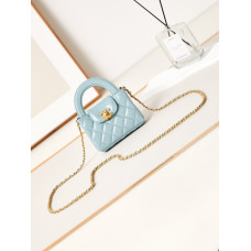 Chanel 23K Kelly Mini Top Handle Bag Shoulder Bag Handbag AS3435