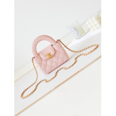 Chanel 23K Kelly Mini Top Handle Bag Shoulder Bag Handbag AS3435