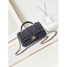 Chanel Small Classic Flap with Handle Top Handle Bag Shoulder Bag Handbag AS2431 Chanel Small Classic Flap with Handle Top Handle Bag Shoulder Bag Handbag AS2431